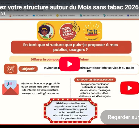 Mobilisez votre structure autour du Mois sans tabac 2026
